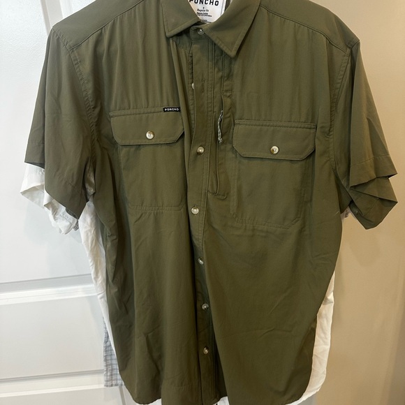 Poncho Outdoors Men's Fishing Shirts- size Small - Picture 3 of 3